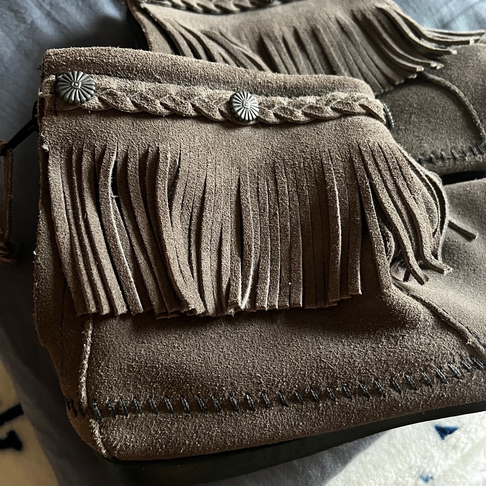 Minnetonka boots. ( booties)